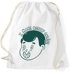 printfashion Online money maker - Sportzsák, Tornazsák - Fehér (9440360)