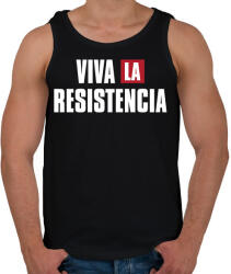 printfashion Viva la resistencia - Férfi atléta - Fekete (2523164)