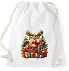 printfashion Rudolf, a piros orrú rénszarvas - Sportzsák, Tornazsák - Fehér (15008295)