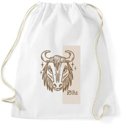 printfashion Bika horoszkóp - Sportzsák, Tornazsák - Fehér (6270585)