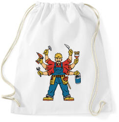 printfashion Ezermester - Sportzsák, Tornazsák - Fehér (14015317)