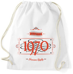 printfashion since-1970-red-black - Sportzsák, Tornazsák - Fehér (528842)