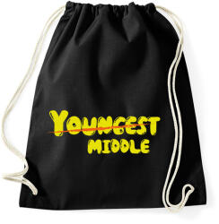 printfashion Middle - Középső tesó - Sportzsák, Tornazsák - Fekete (7015600)