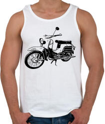 printfashion simson schwalbe - Férfi atléta - Fehér (8205849)