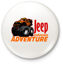 printfashion jeep extreme1 - Kitűző, hűtőmágnes - Fehér (6877805)