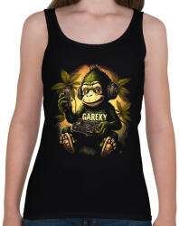 printfashion Gamer monkey - Női atléta - Fekete (12164543)