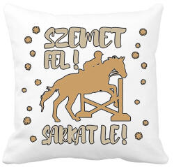 printfashion Szemet fel, sarkat le - Párnahuzat, Díszpárnahuzat - Fehér (12721060)