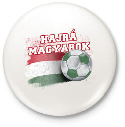 printfashion Hajrá magyarok - Kitűző, hűtőmágnes - Fehér (14675579)