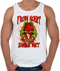 printfashion Diétázó zombi - Férfi atléta - Fehér (207519)