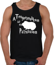 printfashion A Tengerimalacom az én Patrónusom - Férfi atléta - Fekete (16499922)