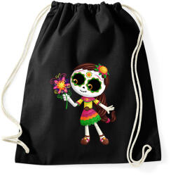 printfashion Kislány - Day of the Dead - Sportzsák, Tornazsák - Fekete (1779790)