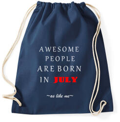 printfashion A legkúlabb emberek júliusban születnek - úgy mint én - Sportzsák, Tornazsák - Sötétkék (1423532)