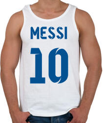 printfashion Messi 10 kék - Férfi atléta - Fehér (12588321)