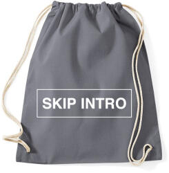 printfashion Skip Intro - Sportzsák, Tornazsák - Grafitszürke (1083114)