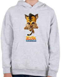 printfashion Zooba - Jade - Gyerek kapucnis pulóver - Sport szürke (4603339)