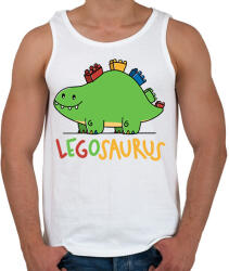 printfashion Legoszaurusz - Férfi atléta - Fehér (1481575)