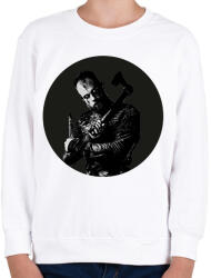 printfashion Floki - Vikings - Gyerek pulóver - Fehér (6287995)