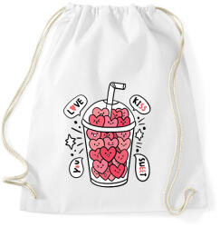 printfashion Love ital - Sportzsák, Tornazsák - Fehér (11885989)