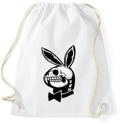 printfashion Playboy nyuszi csontváz - Sportzsák, Tornazsák - Fehér (5672080)