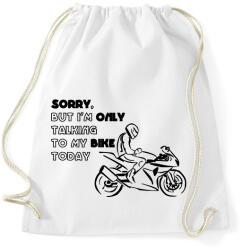 printfashion only my bike - Sportzsák, Tornazsák - Fehér (2922790)