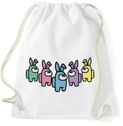 printfashion Among Us nyuszik - Sportzsák, Tornazsák - Fehér (6788712)