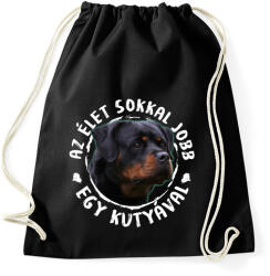 printfashion Rottweiler - Sportzsák, Tornazsák - Fekete (5437630)