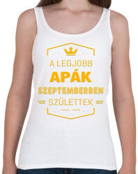 printfashion A legjobb apák szeptember - Női atléta - Fehér (2802171)