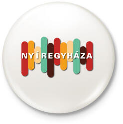 printfashion Nyíregyháza - Színes - Kitűző, hűtőmágnes - Fehér (7140210)
