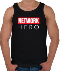 printfashion NETWORK HERO - Férfi atléta - Fekete (10926773)