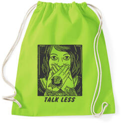 printfashion Beszélj kevesebbet - Sportzsák, Tornazsák - Limezöld (265248)
