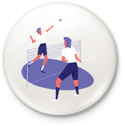 printfashion Tollas - Kitűző, hűtőmágnes - Fehér (6351932)