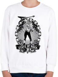 printfashion Rock - Gyerek pulóver - Fehér (383558)