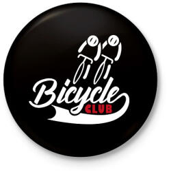 printfashion Bicycle Club - Kitűző, hűtőmágnes - Fekete (16400181)