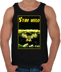 printfashion stay wild - Férfi atléta - Fekete (7039403)