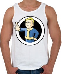 printfashion Fallout Vault boy - Férfi atléta - Fehér (16369969)