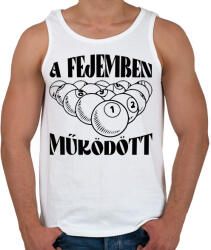 printfashion A fejemben működött - Férfi atléta - Fehér (11789526)