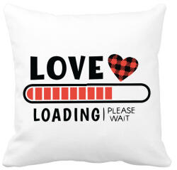 printfashion Love loading - Párnahuzat, Díszpárnahuzat - Fehér (2185097)