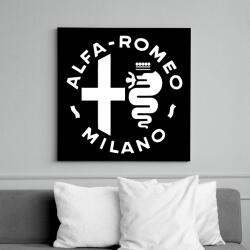 printfashion Alf'a Romeo Milano - Vászonkép - Fekete (6650466)