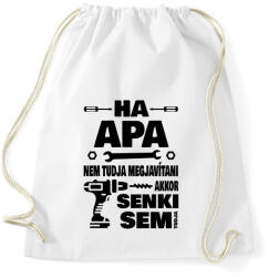printfashion Ha apa nem tudja megjavítani - Sportzsák, Tornazsák - Fehér (3904257)