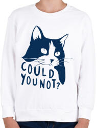 printfashion Could u not - Gyerek pulóver - Fehér (984704)
