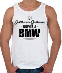 printfashion Just the real Gentleman - BMW - Férfi atléta - Fehér (4452223)