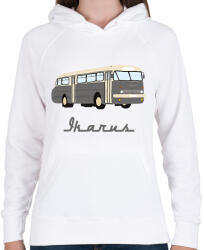 printfashion ikarus 66 - Női kapucnis pulóver - Fehér (2787254)