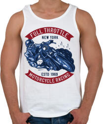 printfashion Motoros 05 - Full Throttle - Férfi atléta - Fehér (4942743)