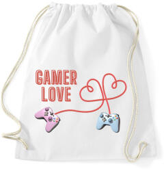printfashion Gamer Love - Sportzsák, Tornazsák - Fehér (14031350)