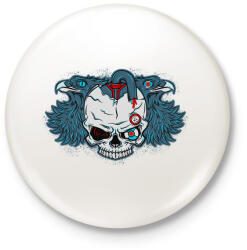 printfashion Embertelen - Kitűző, hűtőmágnes - Fehér (3073671)