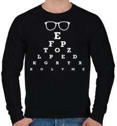 printfashion Látásvizsgáló - Férfi pulóver - Fekete (12645857)