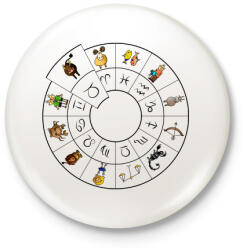 printfashion Bika - Kitűző, hűtőmágnes - Fehér (3077346)