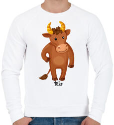 printfashion Bika - Férfi pulóver - Fehér (2807282)