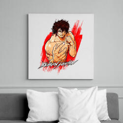 printfashion kengan ashura - Vászonkép - Fehér (6632929)