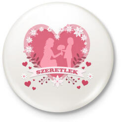 printfashion Anya2 - Kitűző, hűtőmágnes - Fehér (4827709)